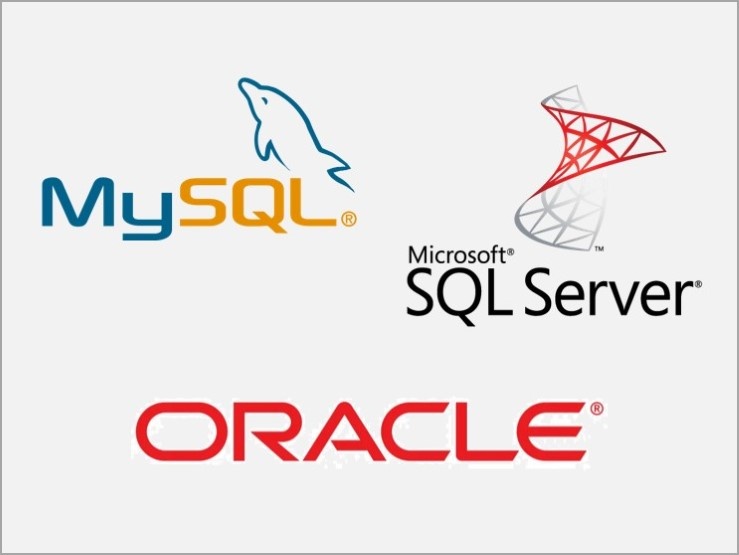 MySQL, Microsoft SQL Server, Oracle